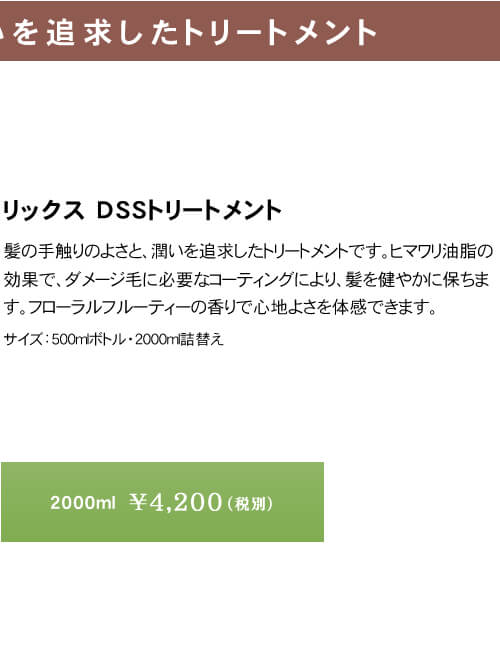 リックス　DSS　トリートメント　2000ml