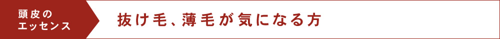 頭皮のエッセンス
