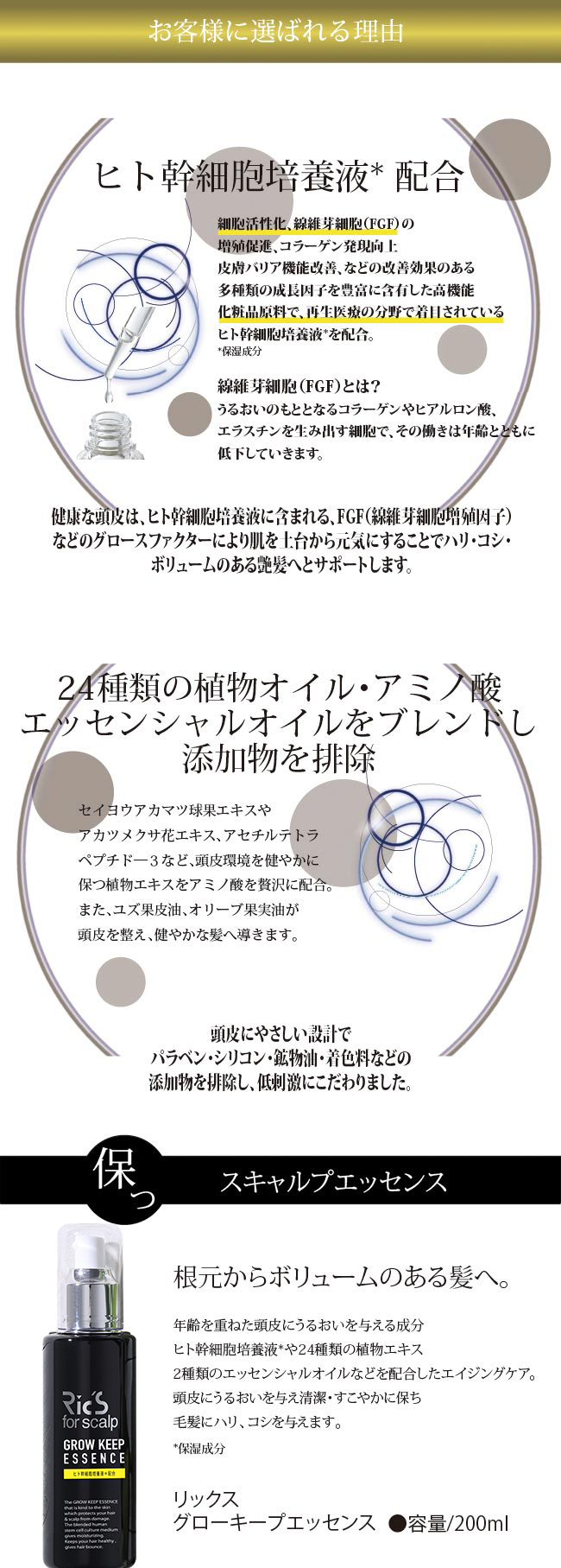 リックス グローキープエッセンス 200mL