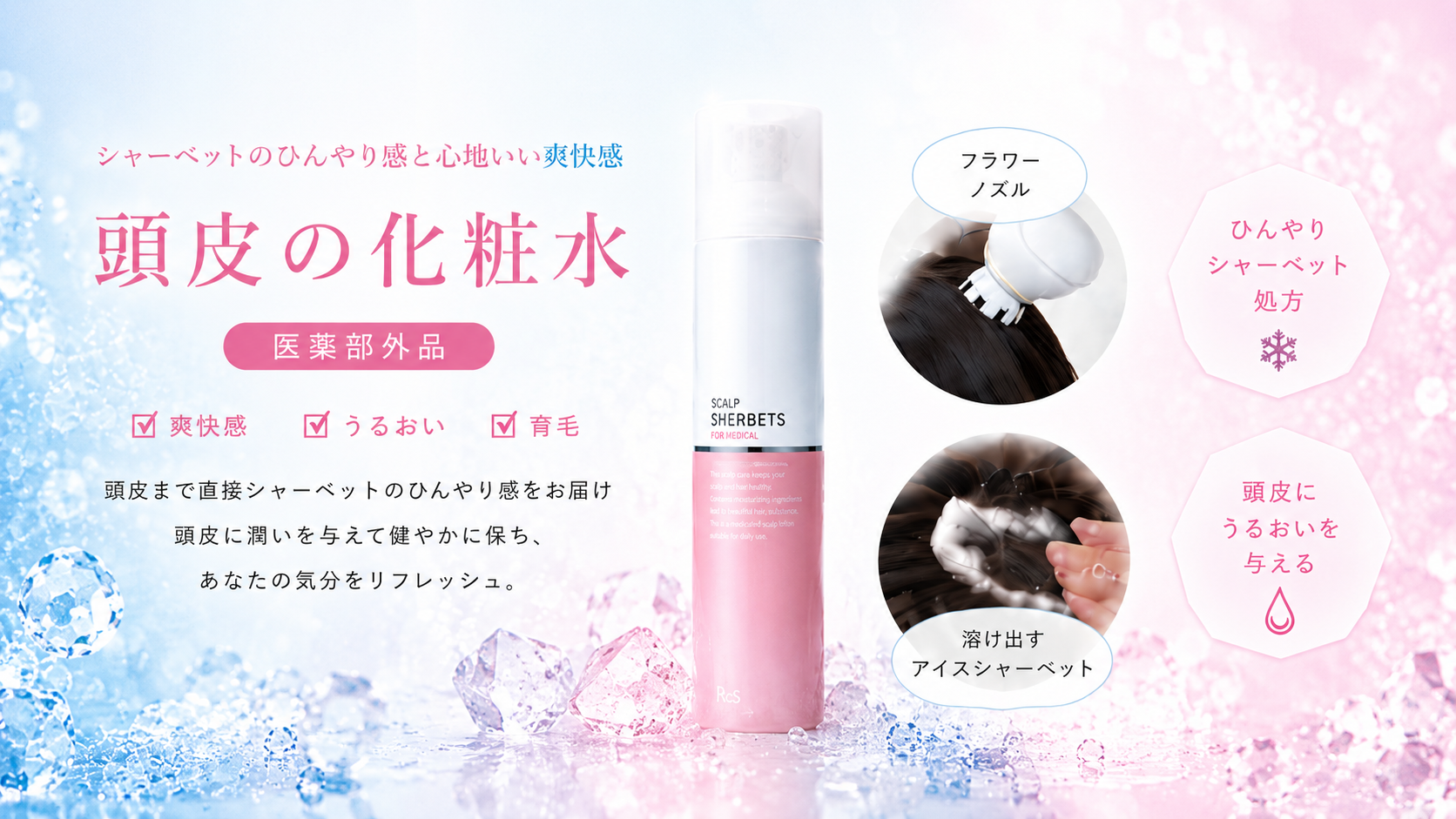 リックス 薬用スキャルプシャーベッツ 頭皮ひんやりシャーベット
